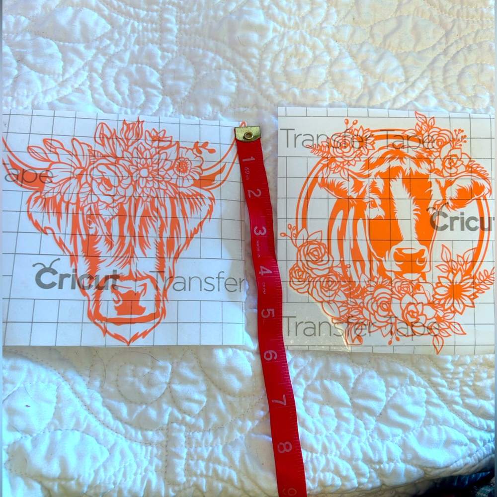 2 Cow Vinyl Decals